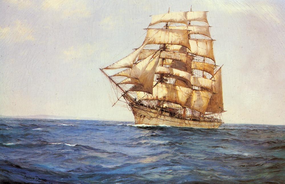 Montague Dawson The Old White Barque